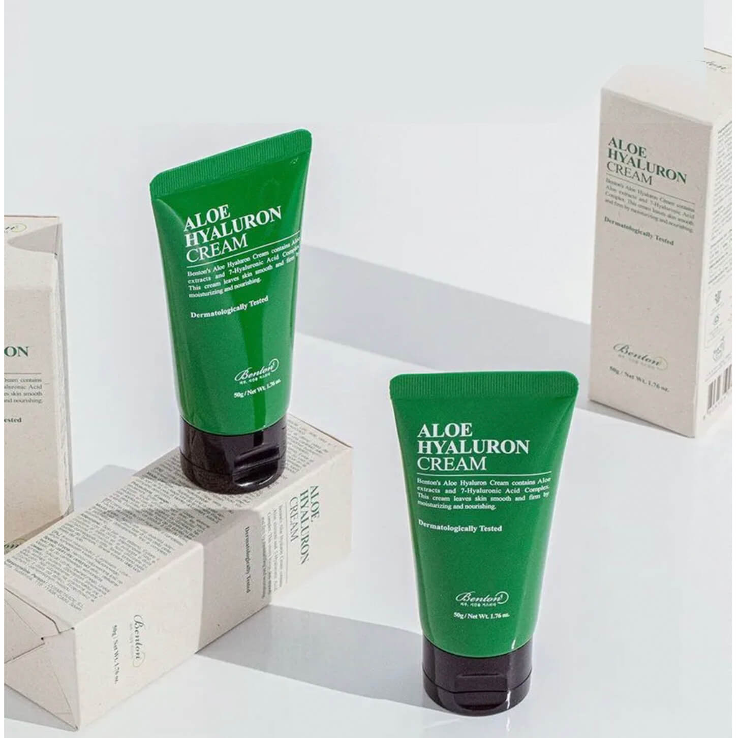 BENTON Aloe Hyaluron Cream drėkinamais veido kremas