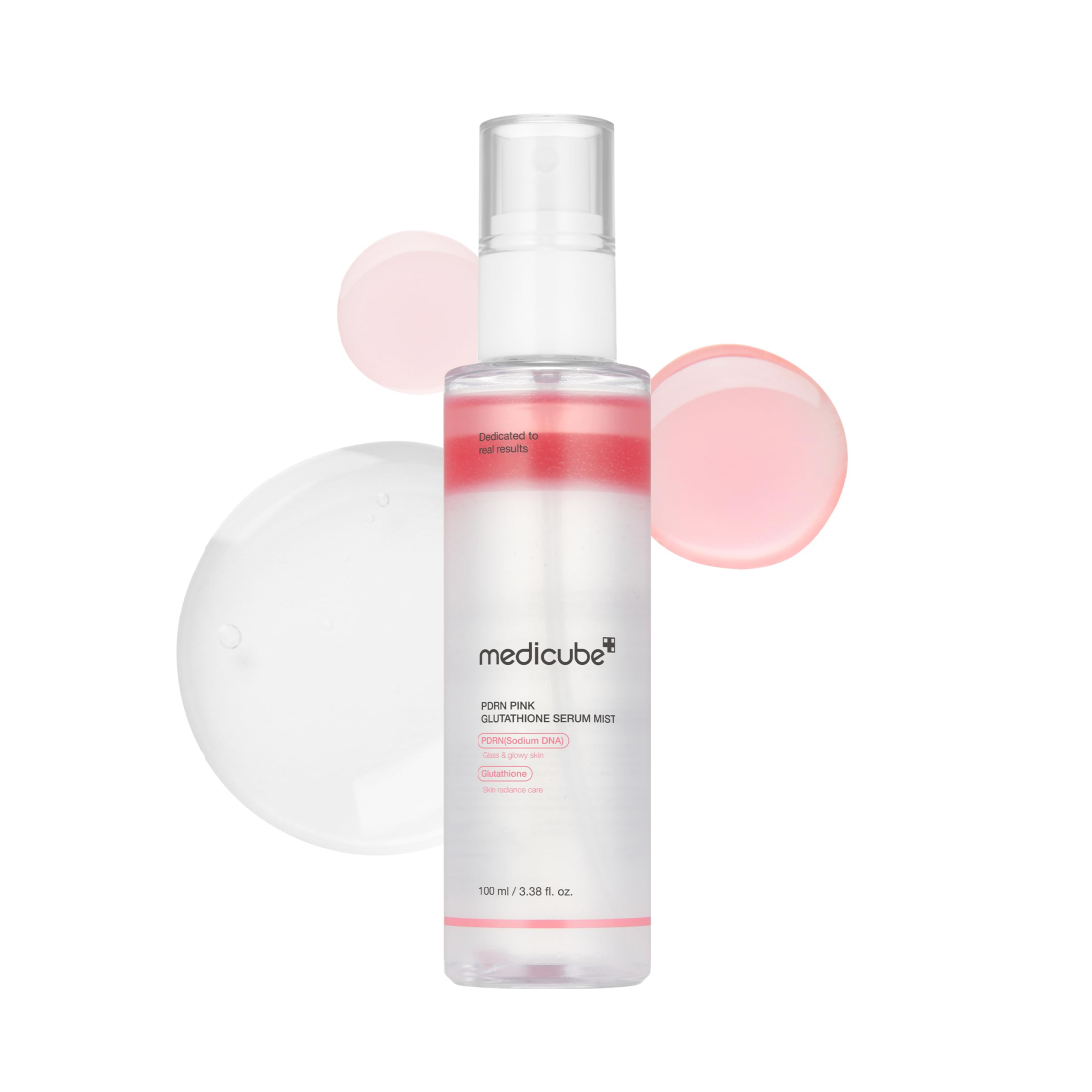 MEDICUBE PDRN Pink Glutathione Serum Mist veido dulksna