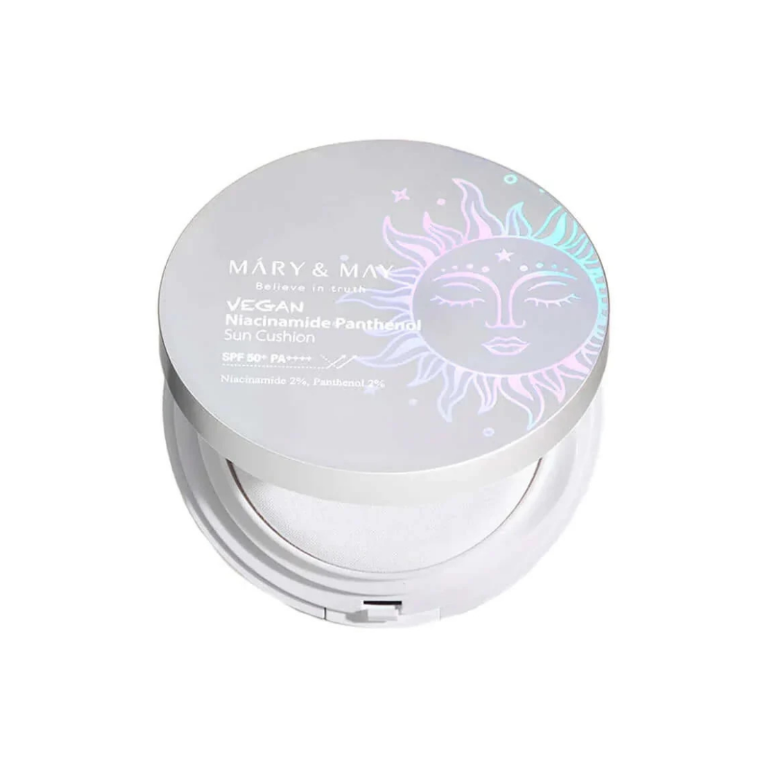 Mary&May Vegan Niacinamide Panthenol Sun Cushion apsauginis kušonas nuo saulės