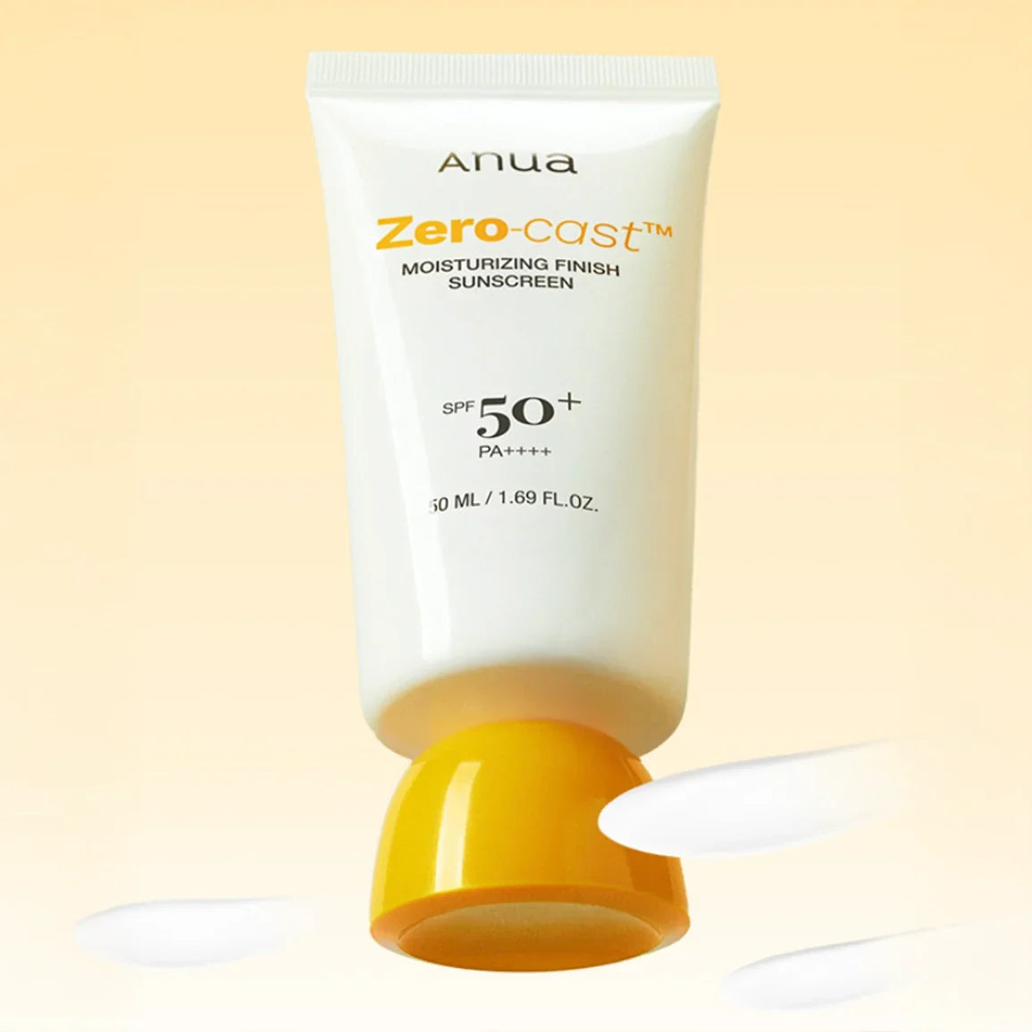 ANUA Zero-Cast Moisturising Suncream SPF 50 apsauginis kremas nuo saulės