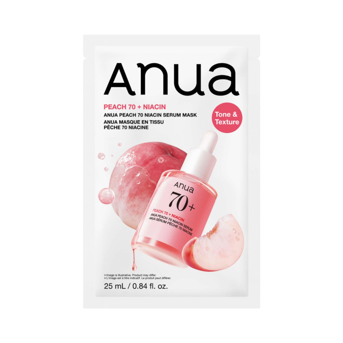 ANUA Peach 70 Niacin Serum Mask lakštinė veido kaukė