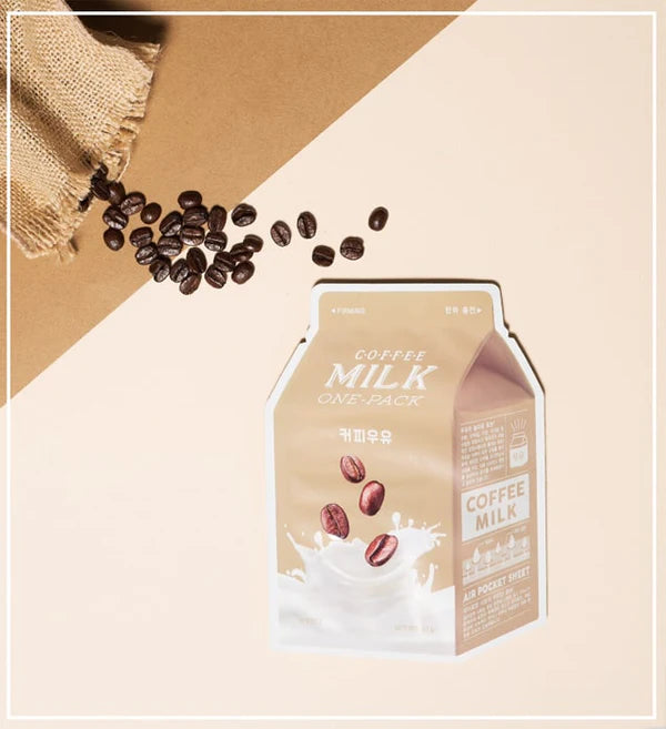 APIEU Milk One Pack Coffee lakštinė veido kaukė