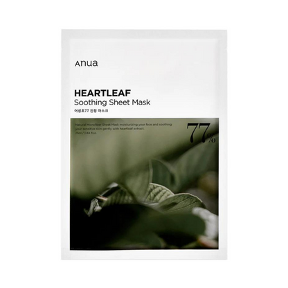 Anua Heartleaf 77% Soothing Sheet Mask lakštinė veido kaukė