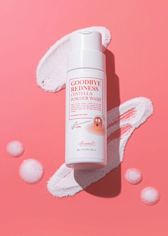 BENTON Goodbye Redness Centella Cica Powder Wash veido prausiklis