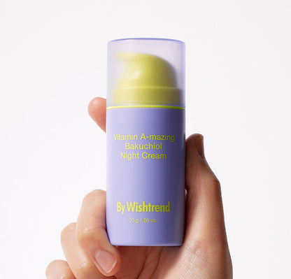 By Wishtrend Vitamin A-mazing Bakuchiol Night Cream naktinis veido kremas