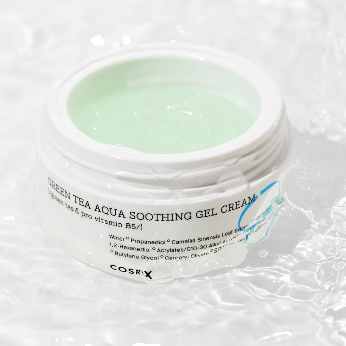 COSRX Hydrium Green Tea Aqua Soothing Gel Cream gelinis veido kremas