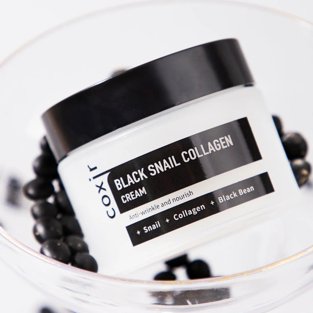 COXIR Black Snail Collagen Cream veido kremas