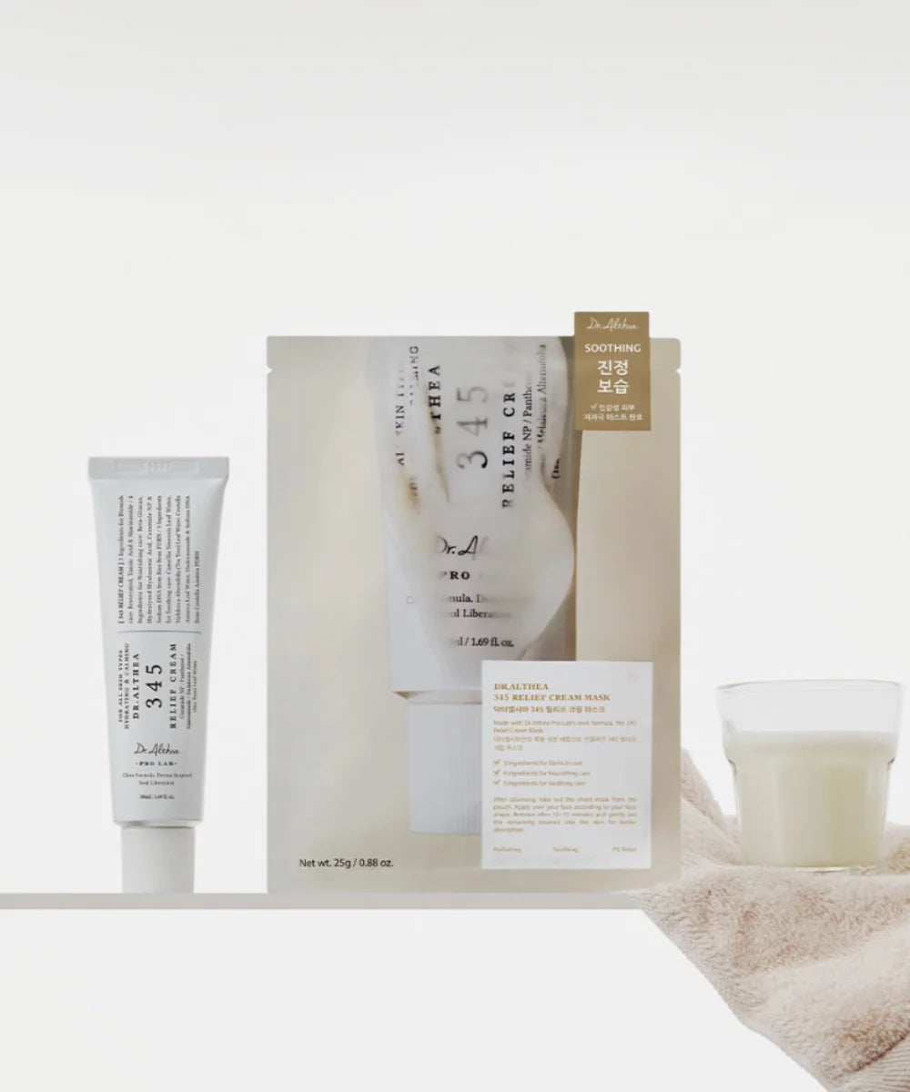 DR. ALTHEA 345 Relief Cream Mask lakštinė veido kaukė