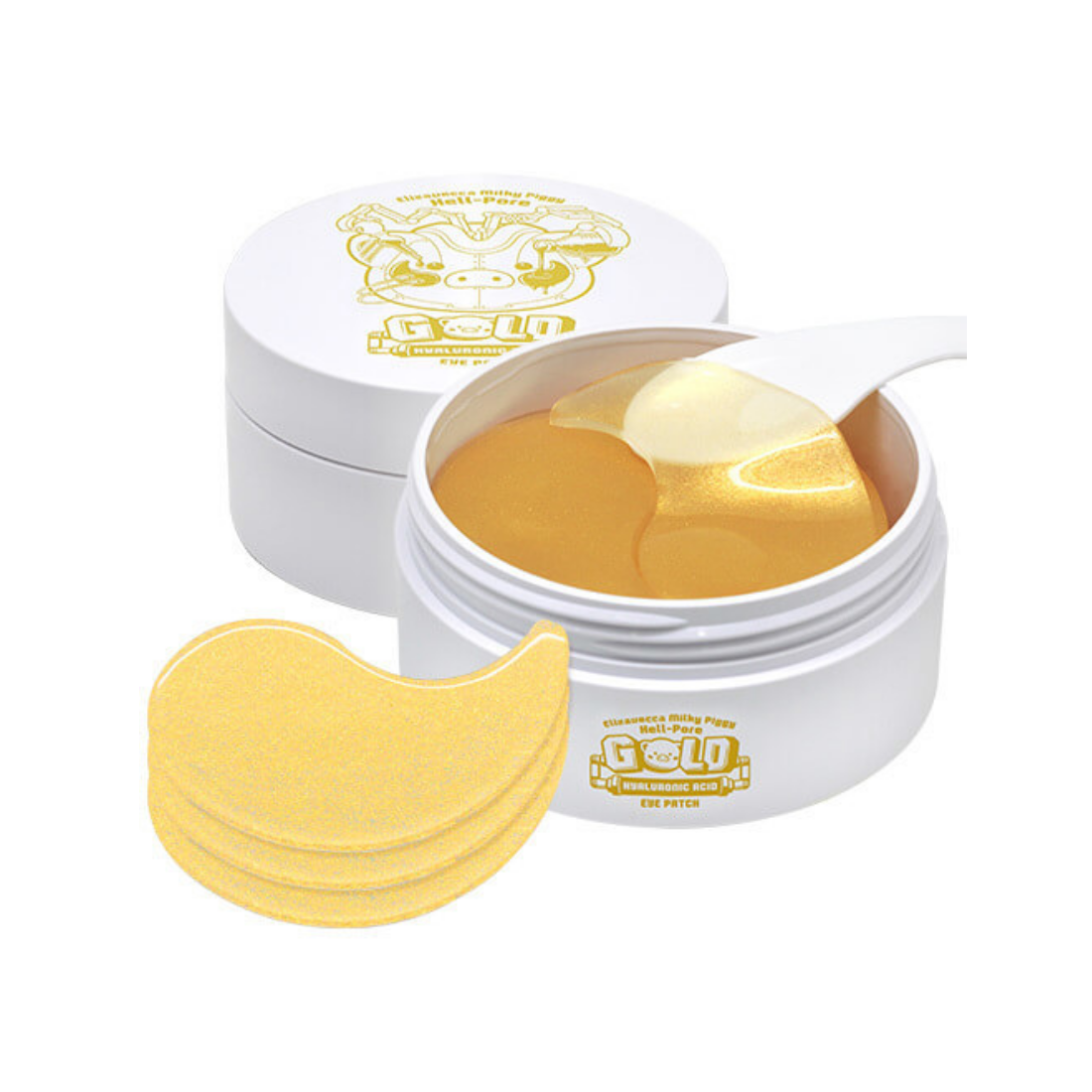 Elizavecca Hell-Pore Gold Hyaluronic Acid Eye Patch paakių pagalvėlės