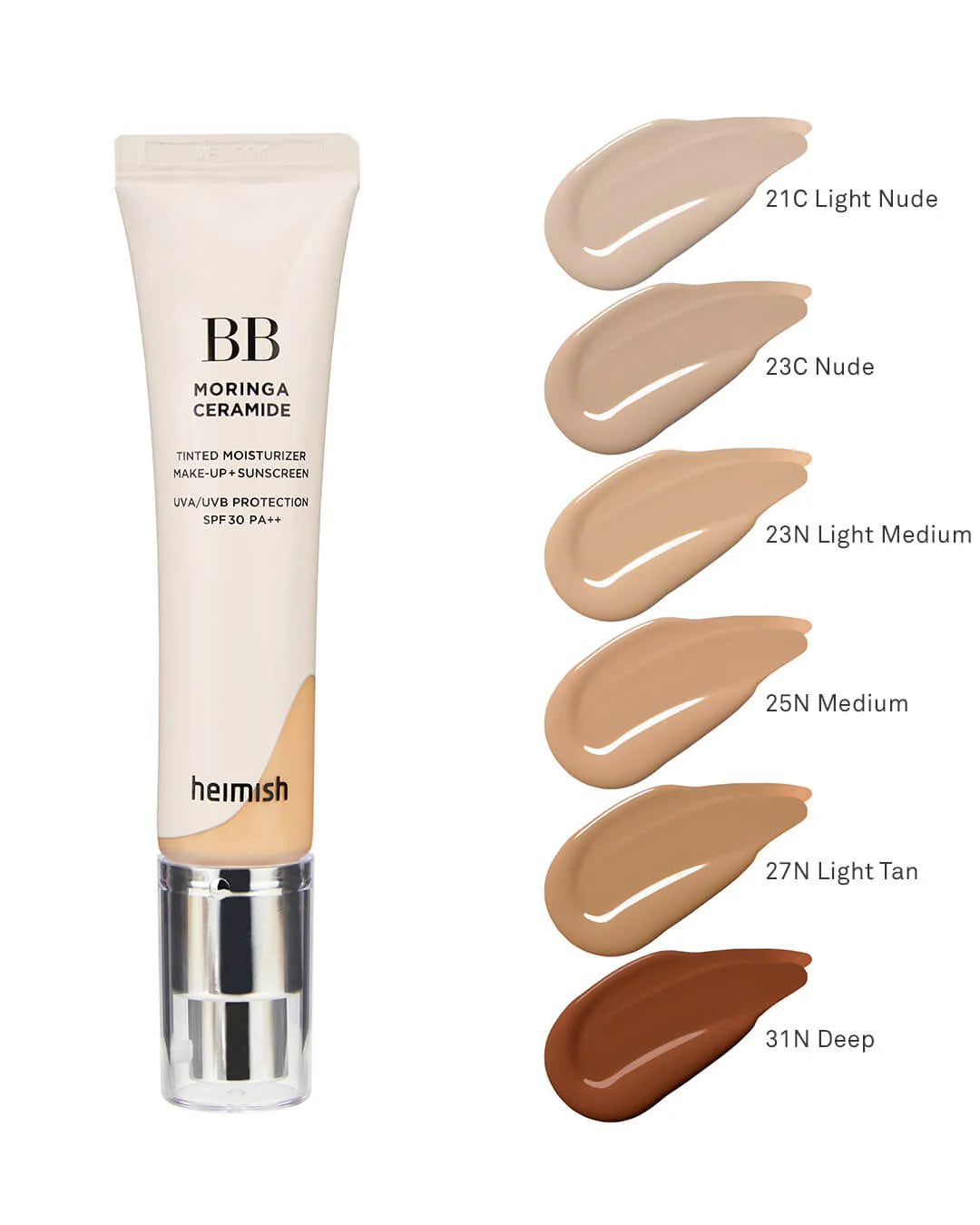 HEIMISH Moringa Ceramide BB Cream veido kremas