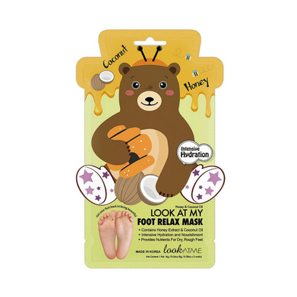 LOOK AT ME Look At My Foot Relax Mask (Bear) pėdų kaukė