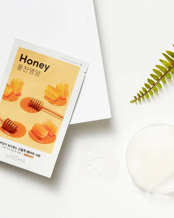 MISSHA Airy Fit Sheet Mask Honey lakštinė veido kaukė su medumi