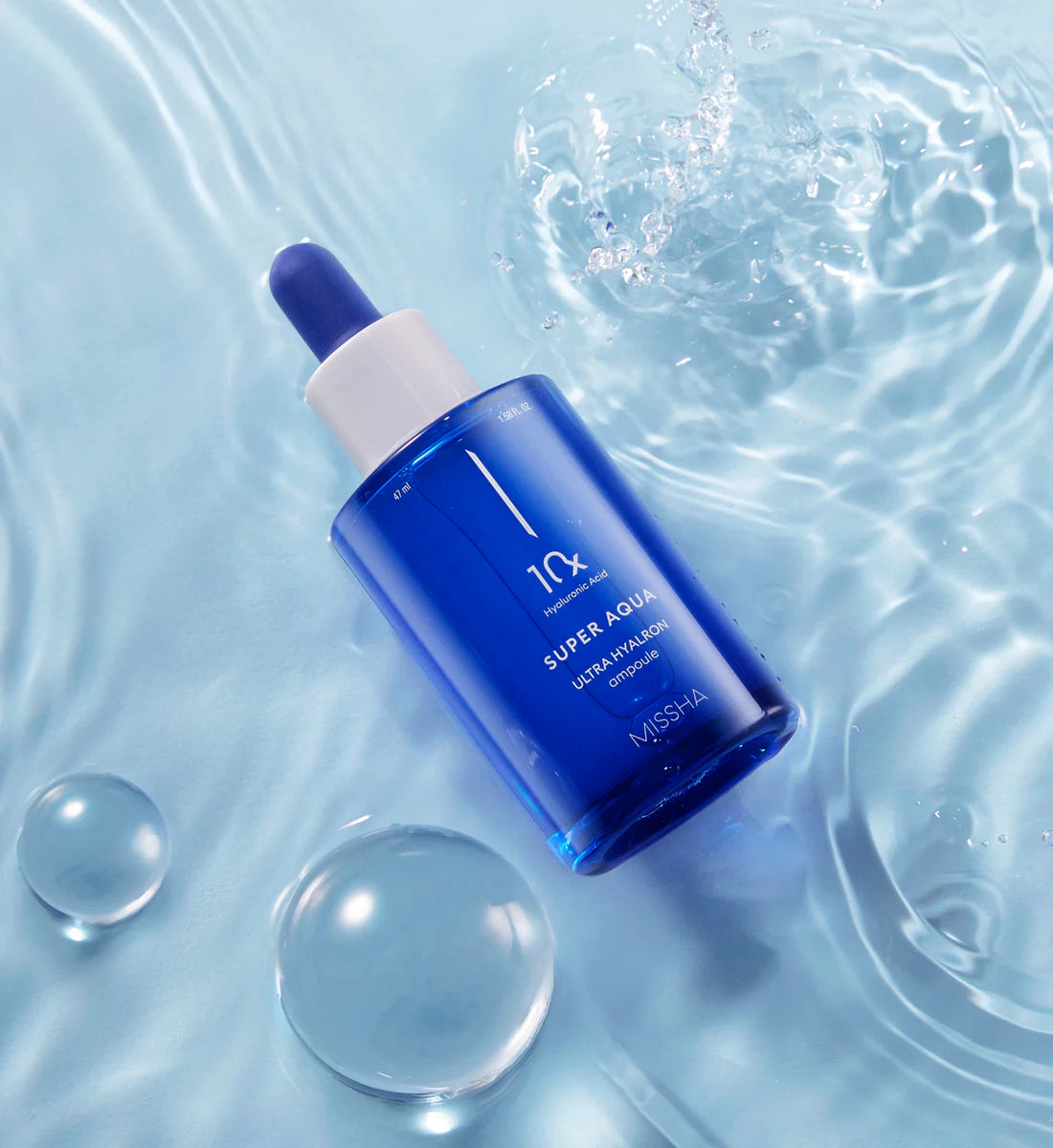 MISSHA Super Aqua Ultra Hyalron Ampoule stipriai drėkinantis veido serumas-ampulė