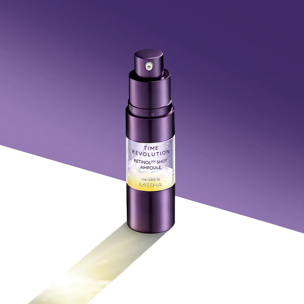 MISSHA Time Revolution Retinol 500 Shot Ampoule veido serumas