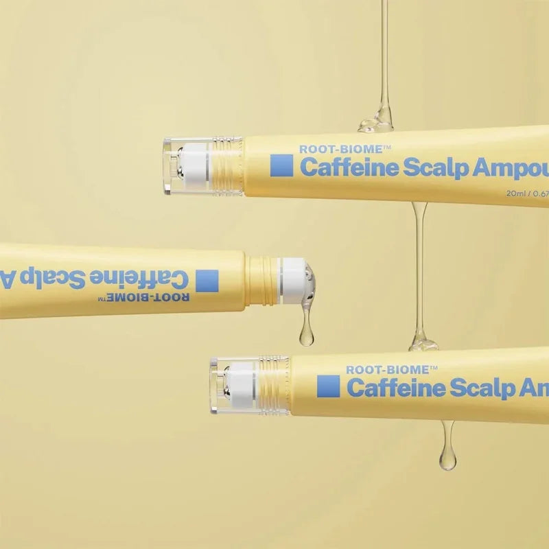 NINE LESS Root-Biome Caffeine Scalp Ampoule galvos odos ampulė