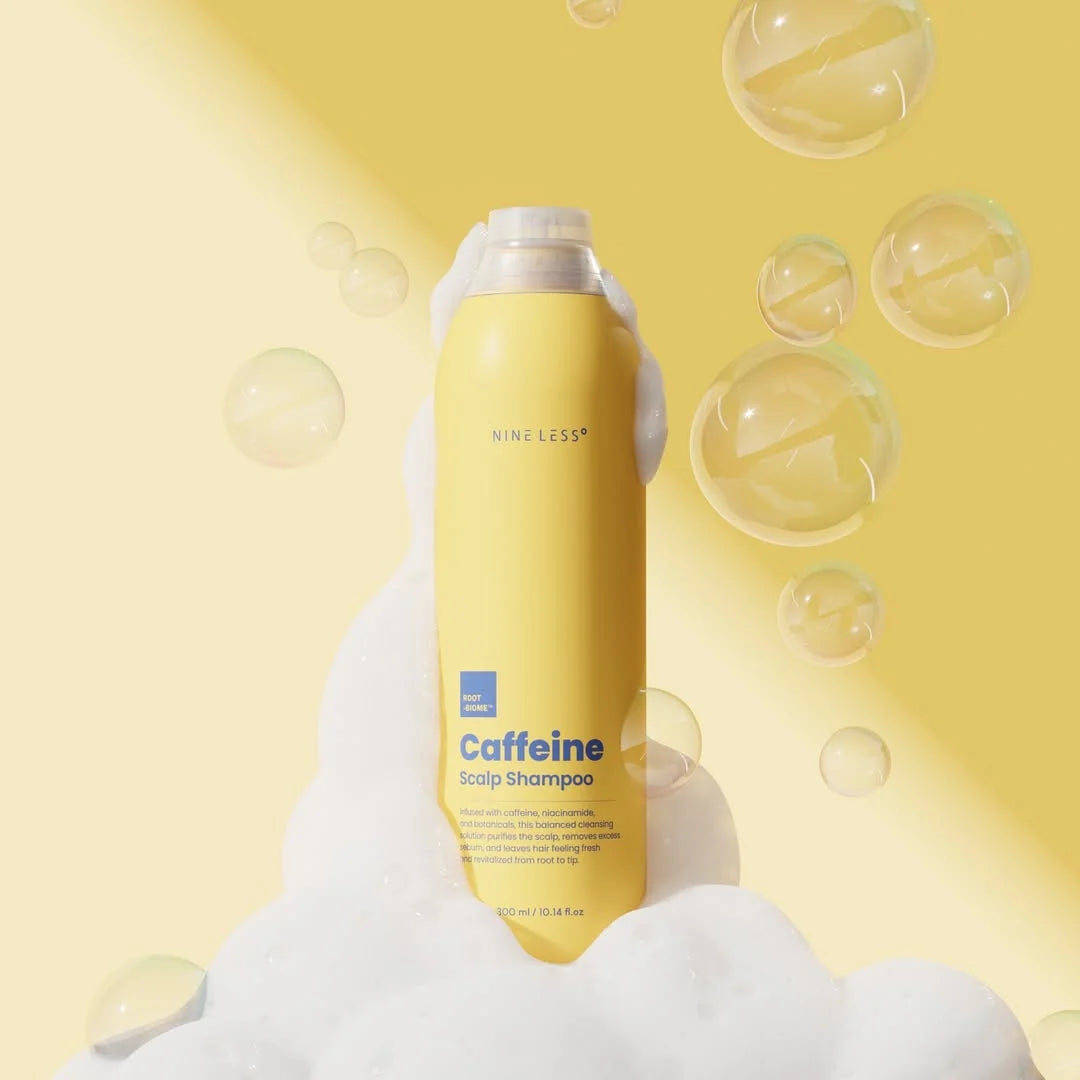 NINE LESS Root-Biome Caffeine Scalp Shampoo plaukų šampūnas