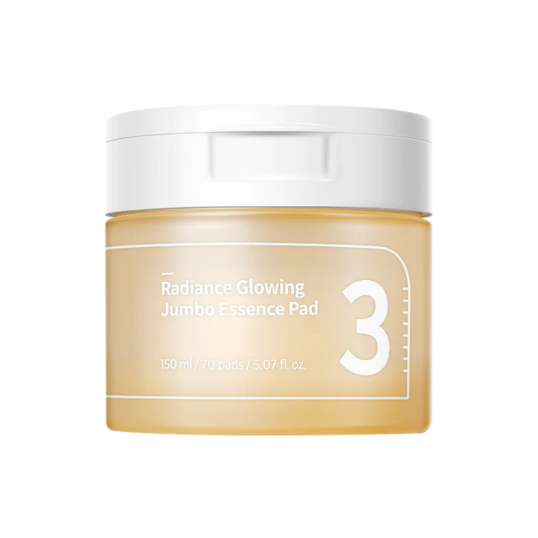 Numbuzin No.3 Radiance Glowing Jumbo Essence Pad tonizuojantys veido padeliai 70 vnt.