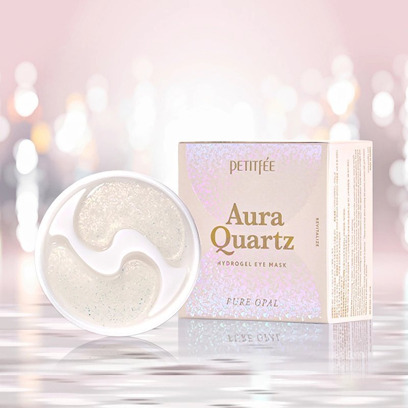 PETITFEE Aura Quartz Hydrogel Eye Mask Pure Opal hidrogelinės paakių pagalvėlės