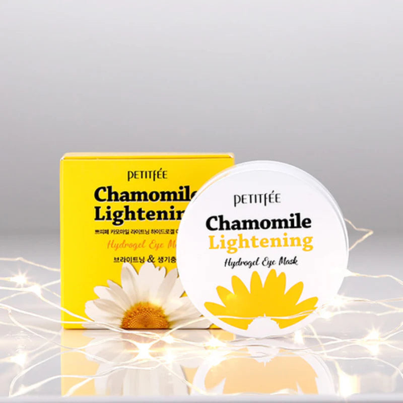 PETITFEE Chamomile Lightening Hydrogel Eye Patch šviesinančios paakių pagalvėlės