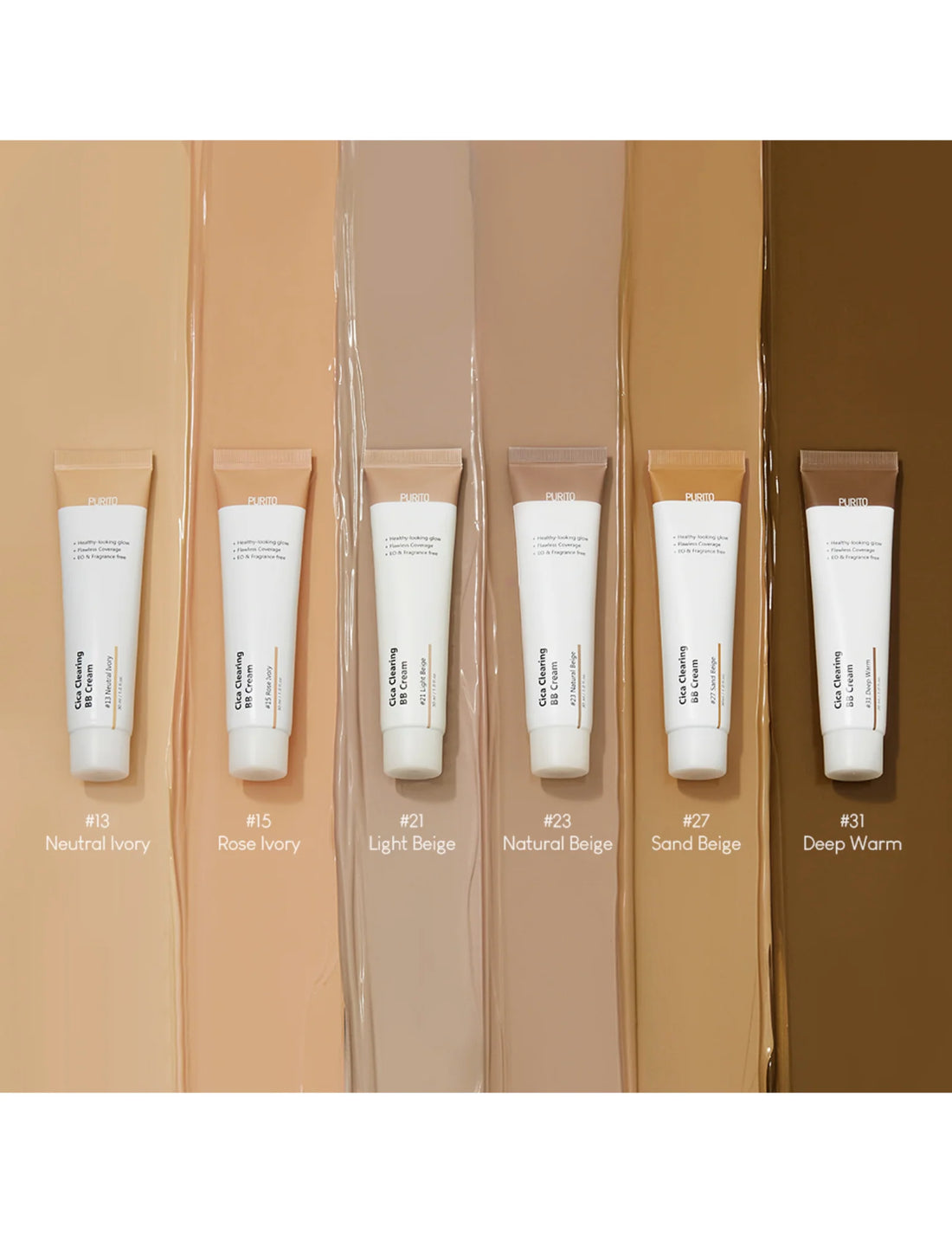 PURITO Cica Clearing BB Cream kremas su spalva