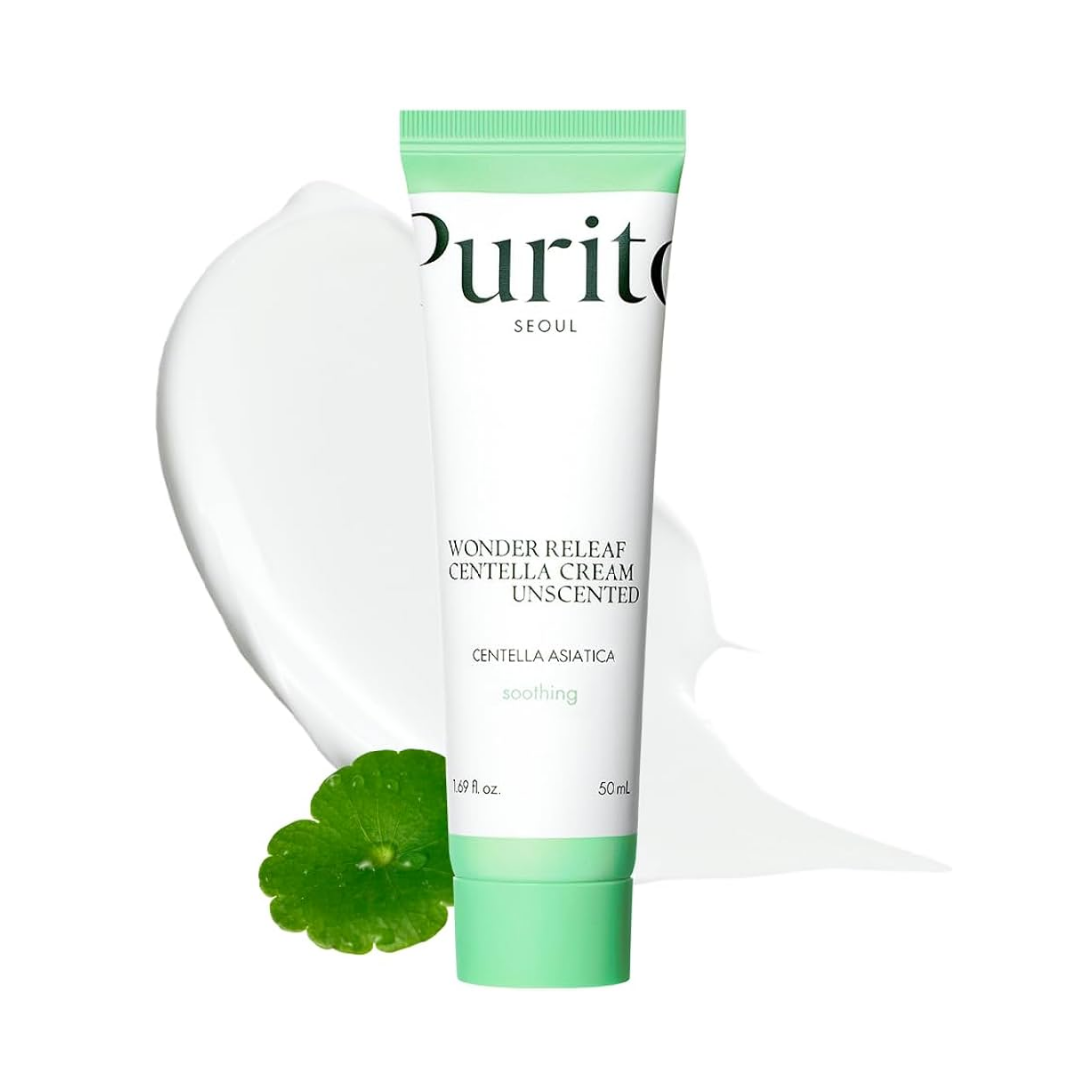 PURITO Wonder Releaf Centella Cream Unscented bekvapis kremas su centele