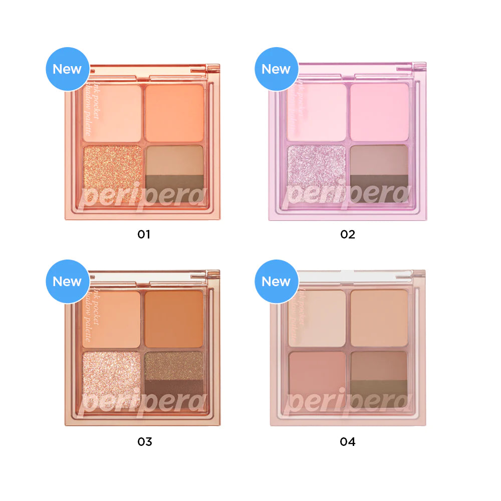 Peripera Ink Pocket Shadow Palette akių šešėlių paletė (4 skirtingų variantų)