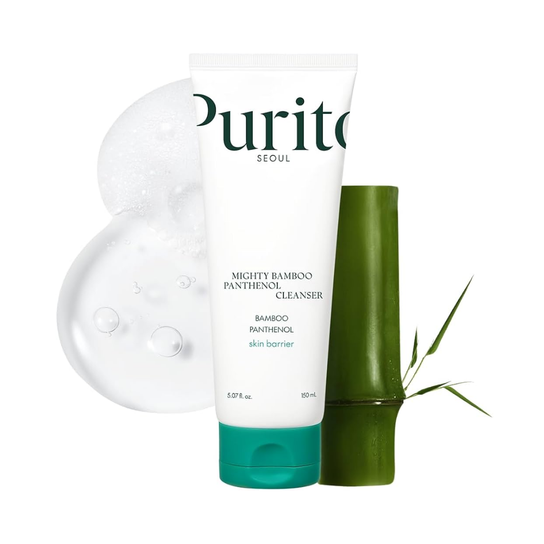 Purito SEOUL Mighty Bamboo Panthenol Cleanser veido prausiklis