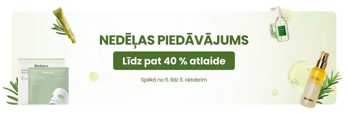 Nedēļas piedāvājums – līdz pat 40 % atlaide