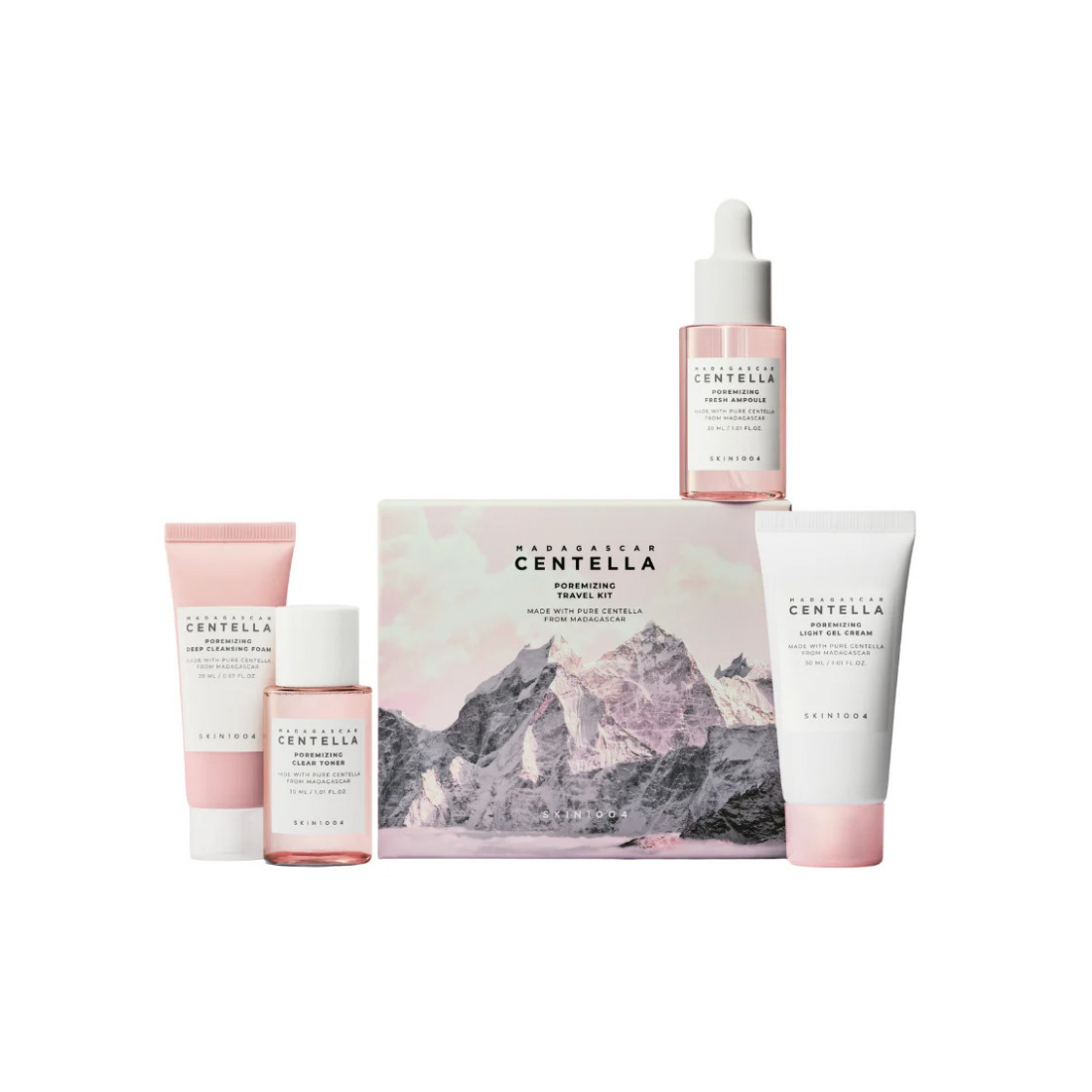 SKIN1004 Madagascar Centella Poremizing Travel Kit kelioninio dydžio rinkinys