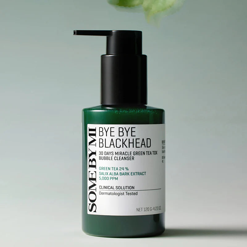 SOME BY MI Bye Bye Blackhead Miracle Green Tea Tox Bubble prausiklis nuo inkštirų