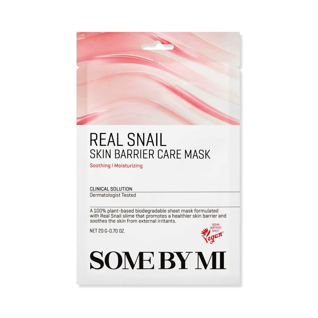 SOME BY MI Real Snail Skin Barrier Care Mask lakštinė veido kaukė