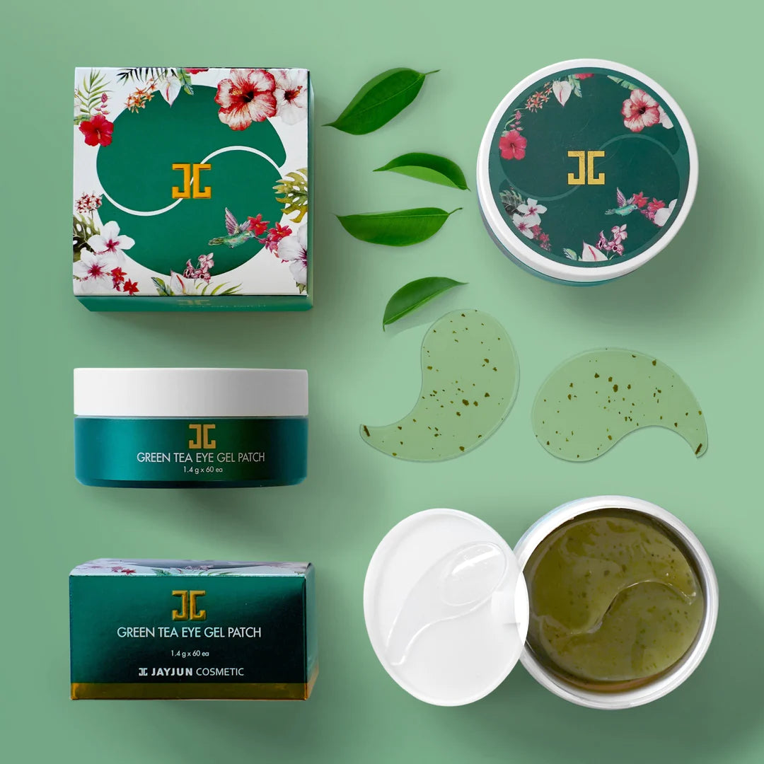 JAYJUN Green Tea Eye Gel Patch paakių pagalvėlės