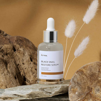 iUNIK Black Snail Restore Serum veido serumas