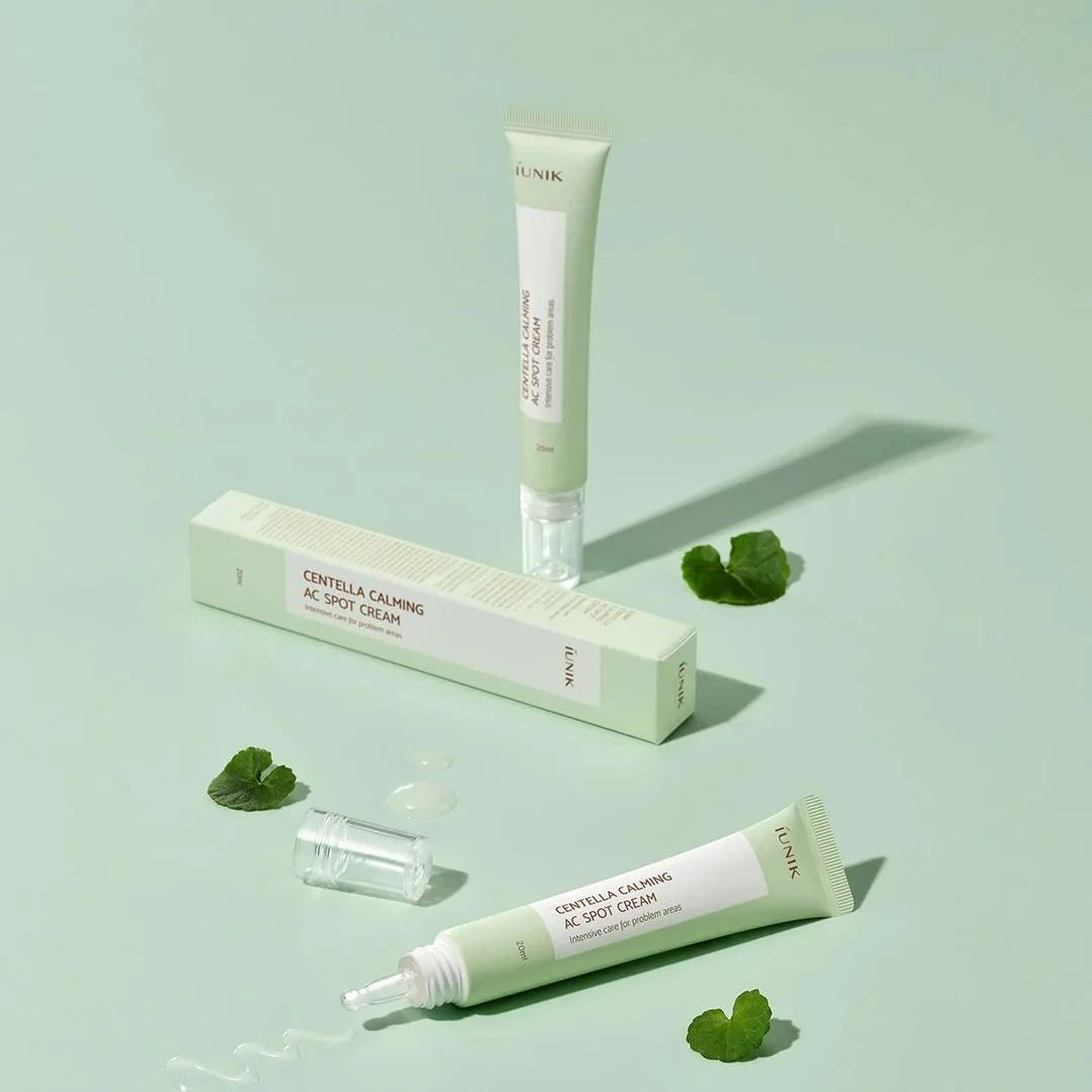 iUNIK Centella Calming AC Spot Cream priemonė nuo spuogų