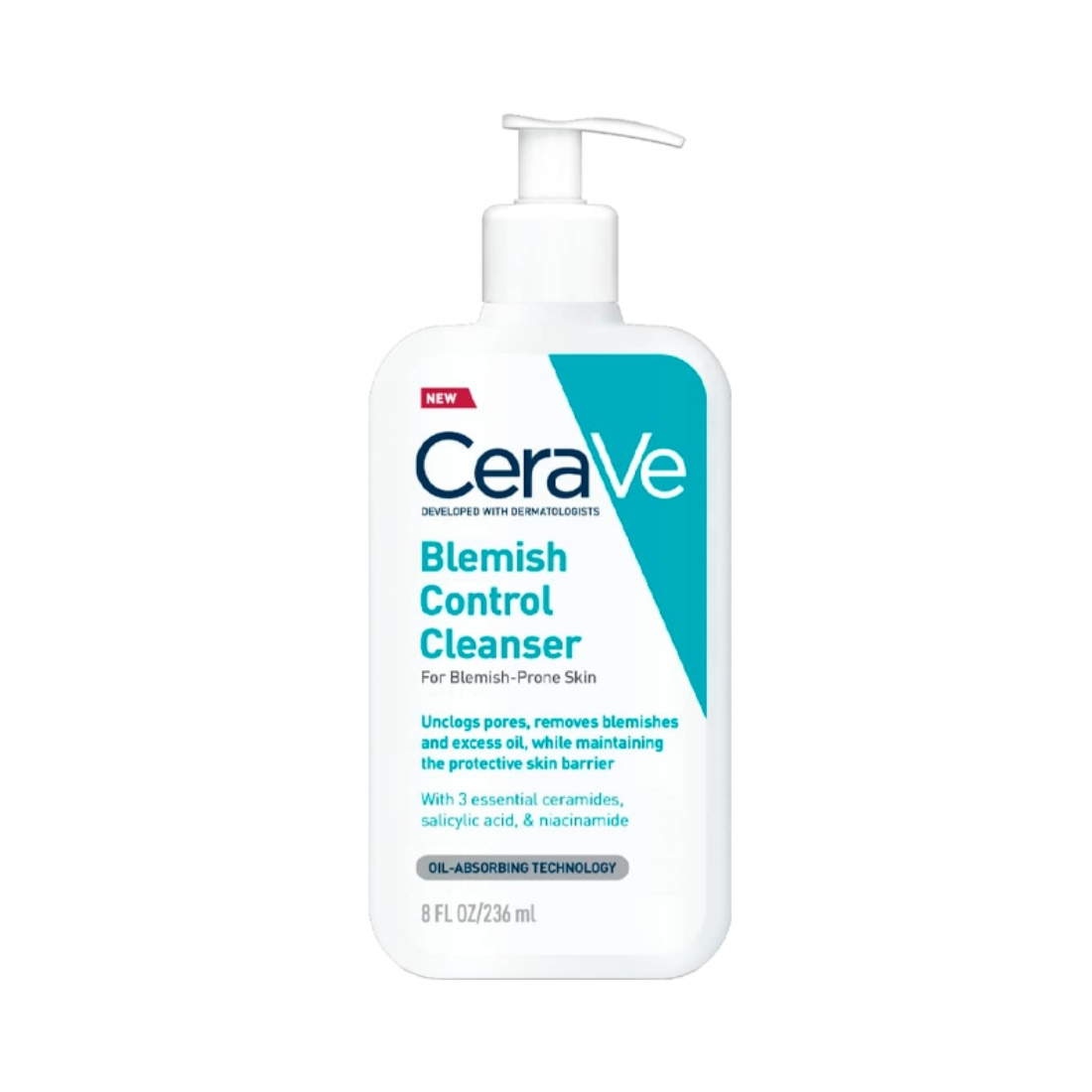 CeraVe Blemish Control Cleanser prausiklis riebiai ir spuoguotai odai