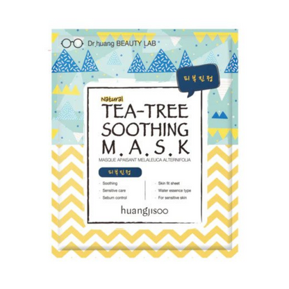 Huangjisoo Mask Tea Tree Soothing raminanti lakštinė veido kaukė