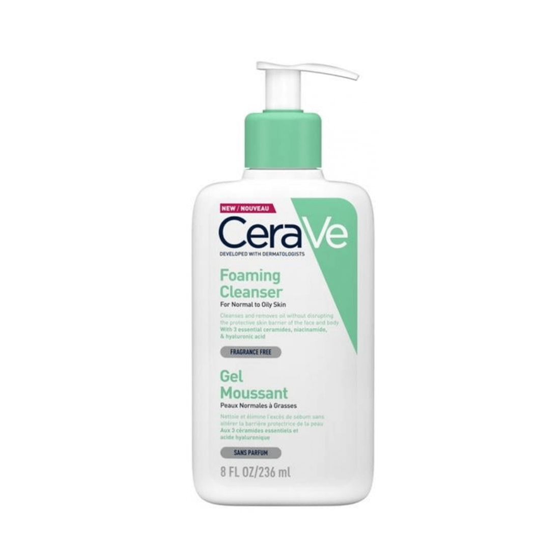 CeraVe Foaming Cleanser prausiklis riebiai ir mišriai odai 236ml