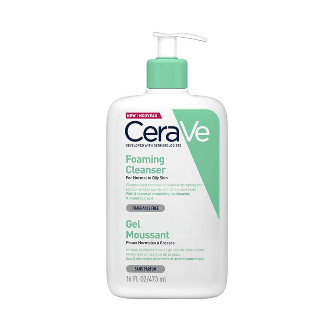 CeraVe Foaming Cleanser prausiklis riebiai ir mišriai odai 473ml