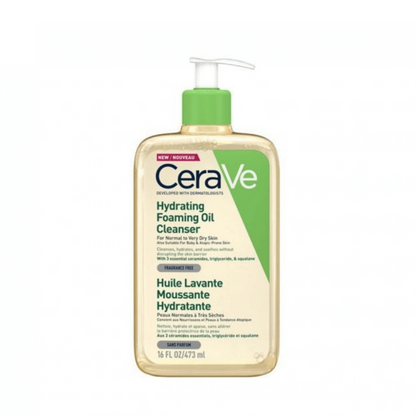 CeraVe Hydrating Foaming Oil Cleanser Valomasis ir drėkinamasis prausiklis 473ml